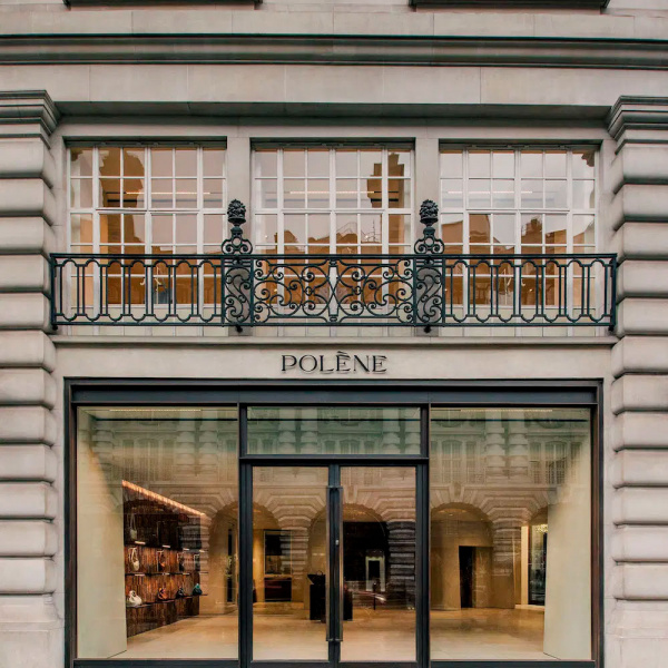 Rivestimento effetto Corten Oxydecor Rust - Showroom Polène, Londra.