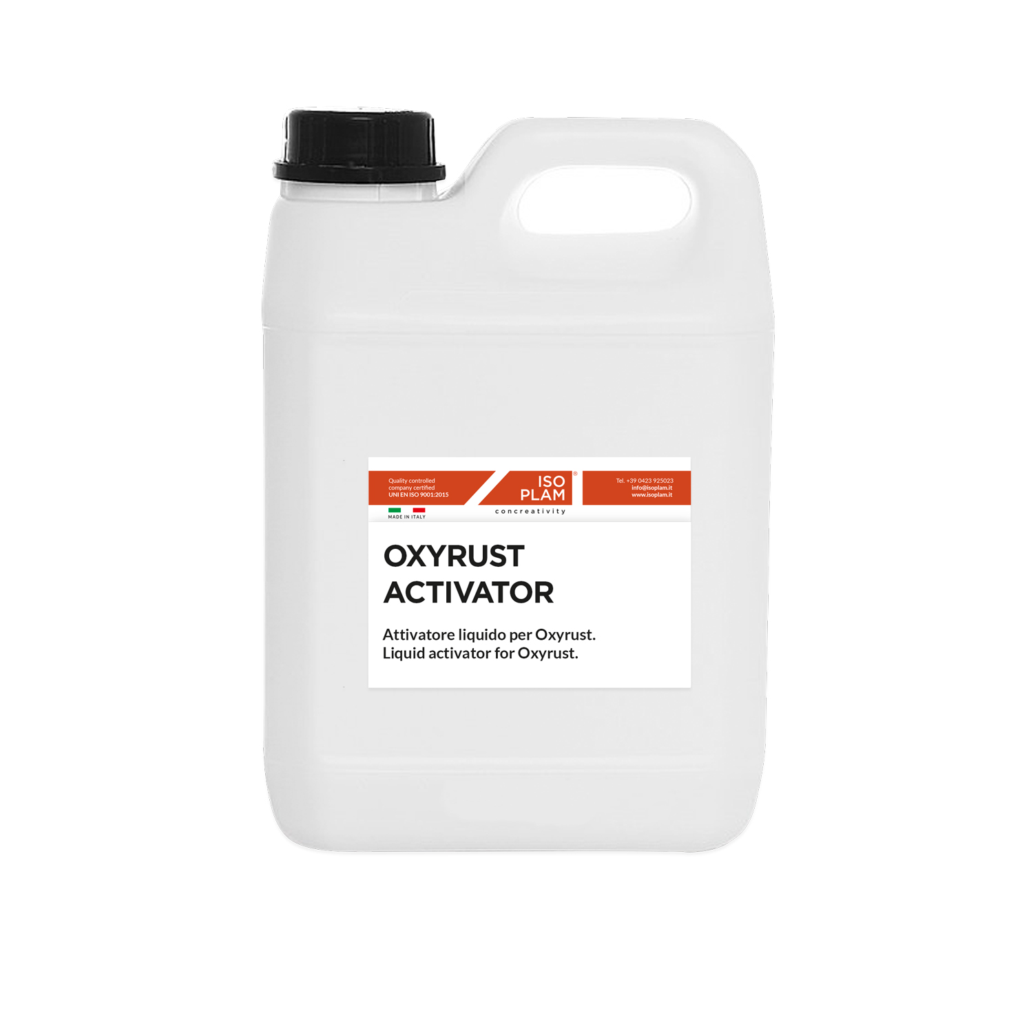 Oxyrust activator: activator liquid for rust effect paint by Isoplam