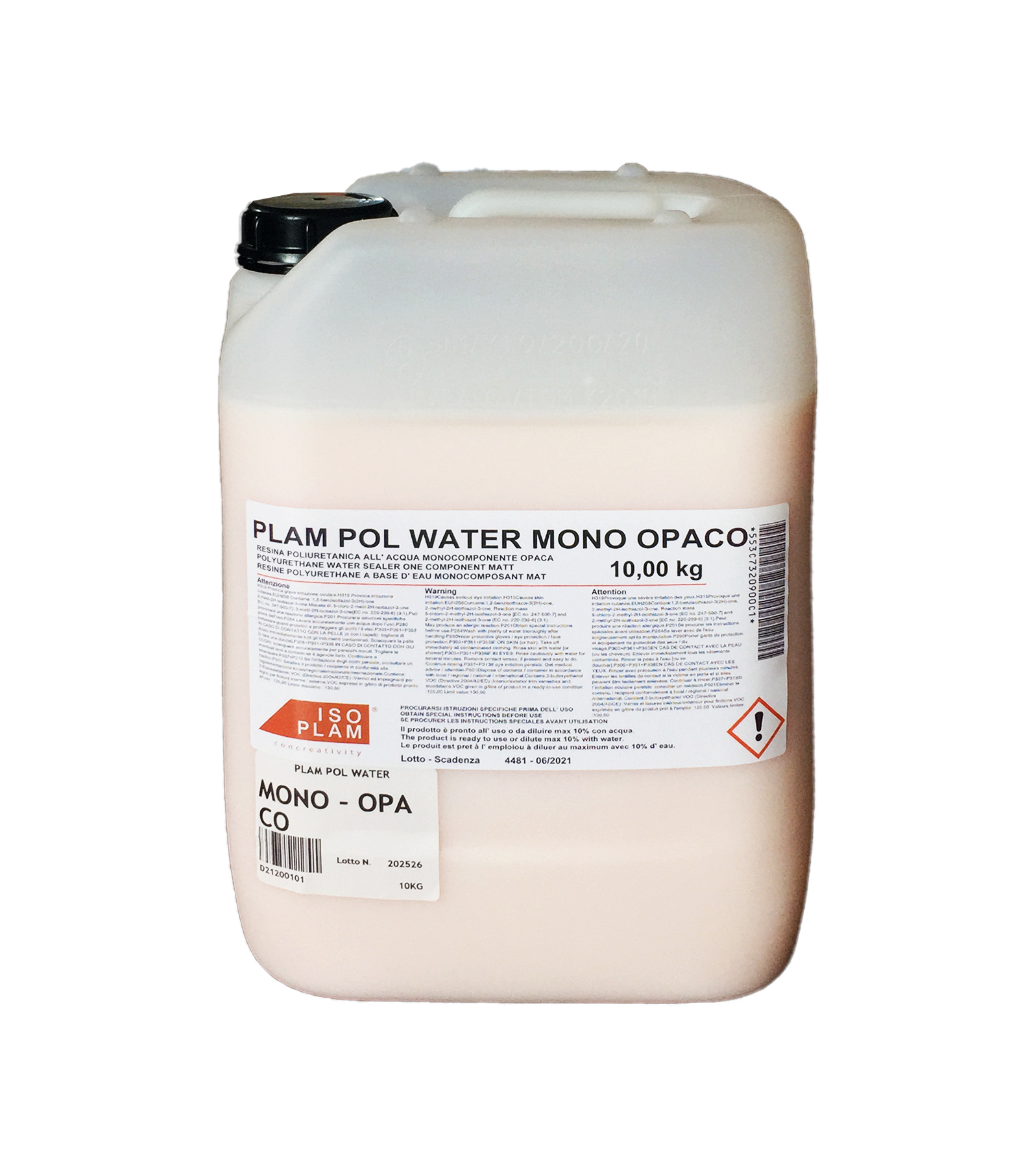 Plam Pol Water Mono opaca: resina protettiva idrorepellente
